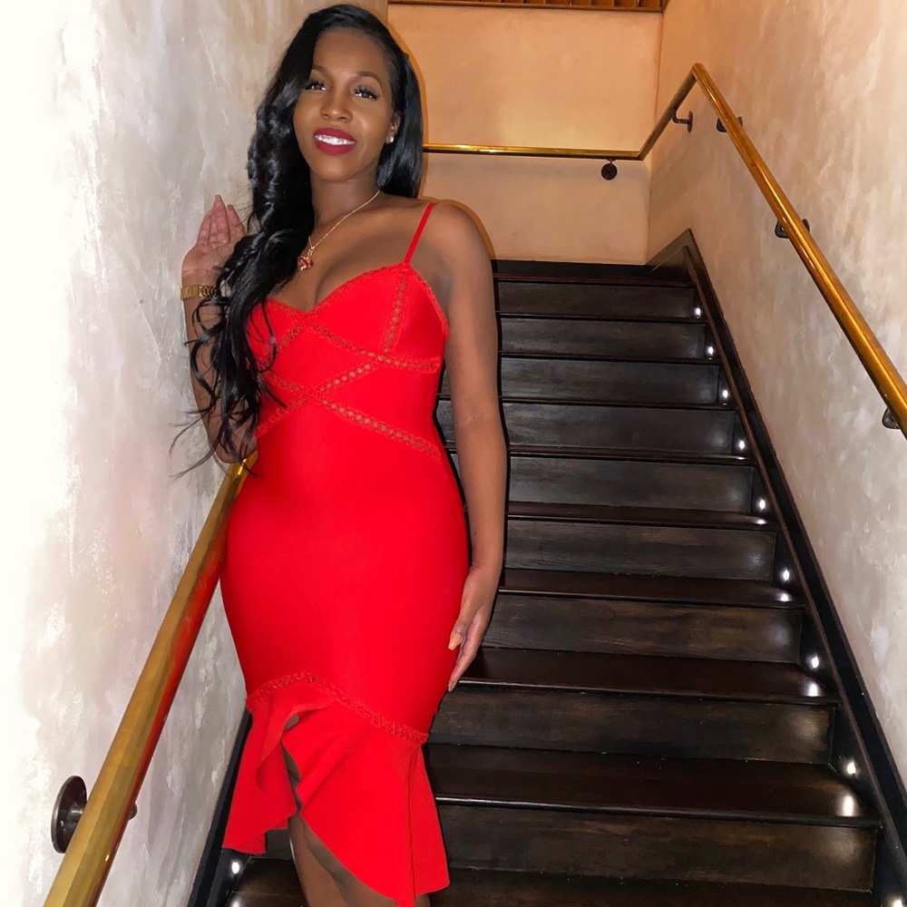 Lady In Red Dress
